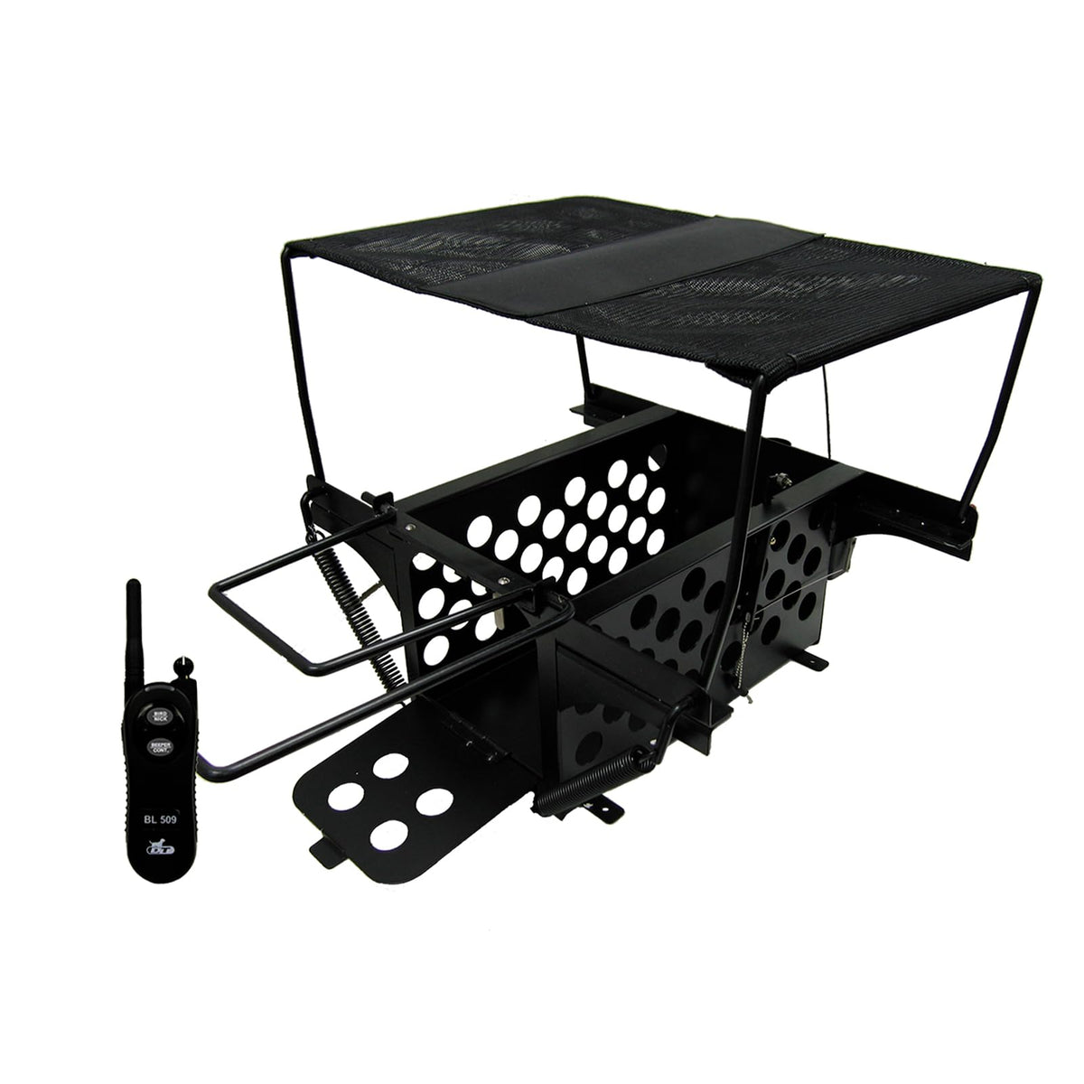 DT Systems 700 Series launcher with easy-load trap door for safe loading.