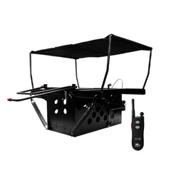DT Systems remote transmitter shown for field control over multiple launchers.
