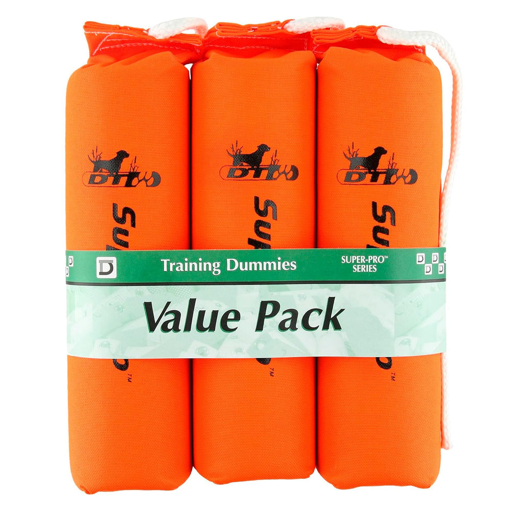 DT Systems cordura dummy blaze orange close-up showing scent strip for tracking