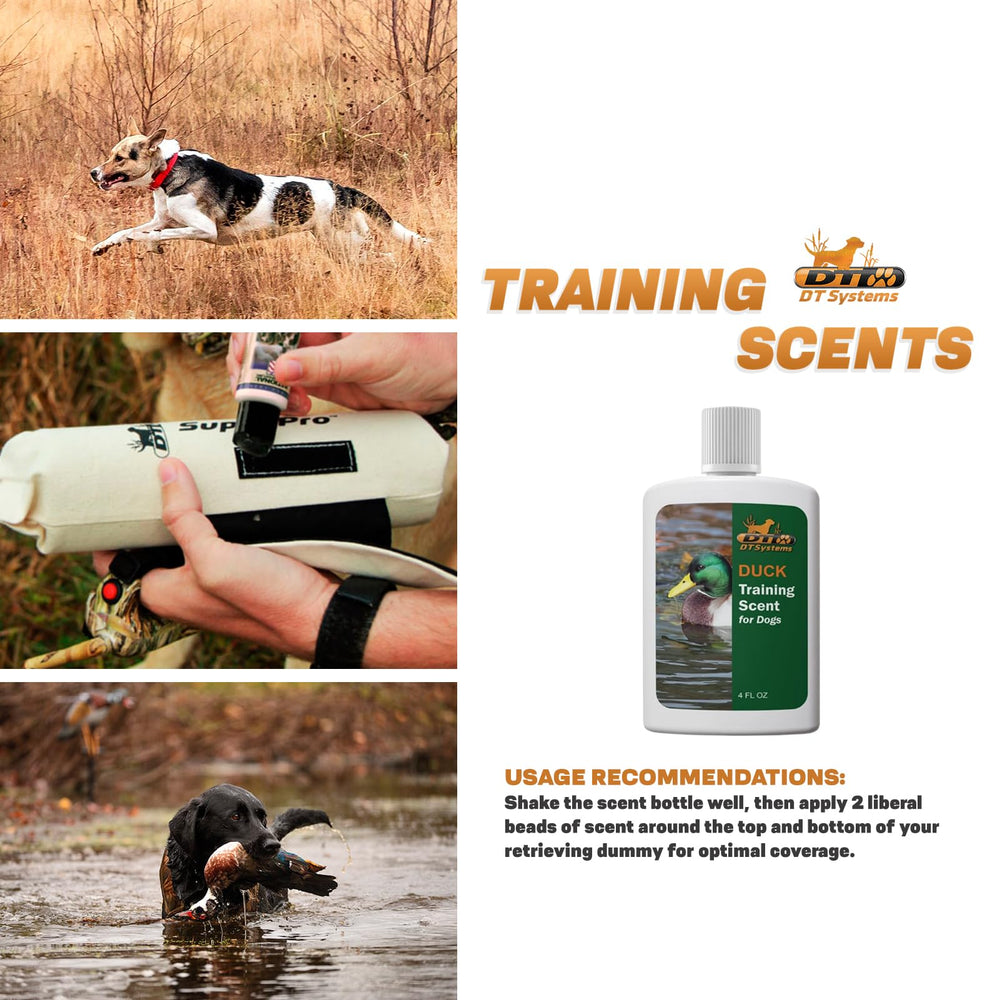 DT Systems duck scent squeeze bottle for easy scent application.