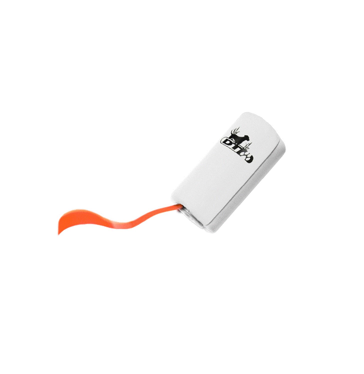 DT Systems nylon whistle lanyard in black and white for quick training access