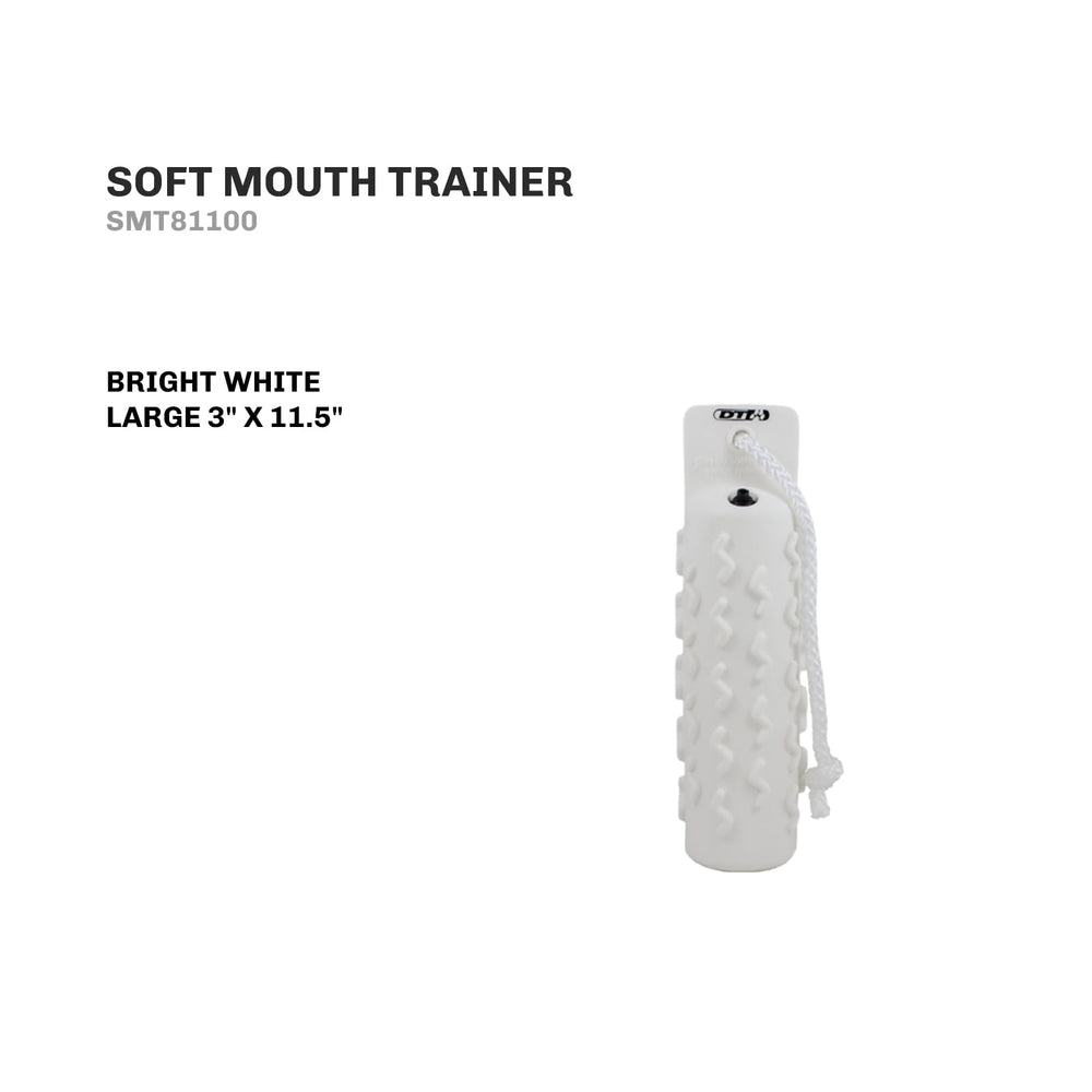 DT Systems Soft-Mouth Trainer S-Grip detail promotes gentler, secure holds.