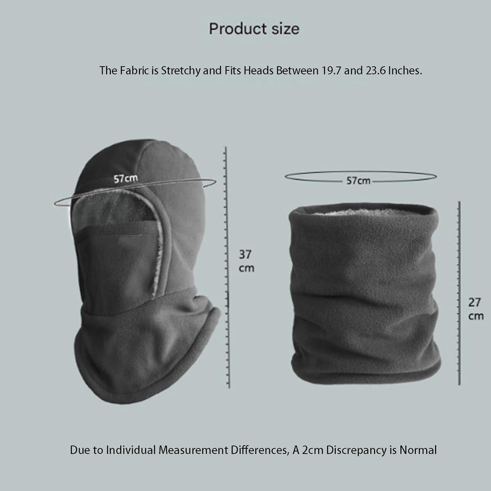 DTVKTZ Winter Warmth balaclava side view demonstrating compact profile under gear.