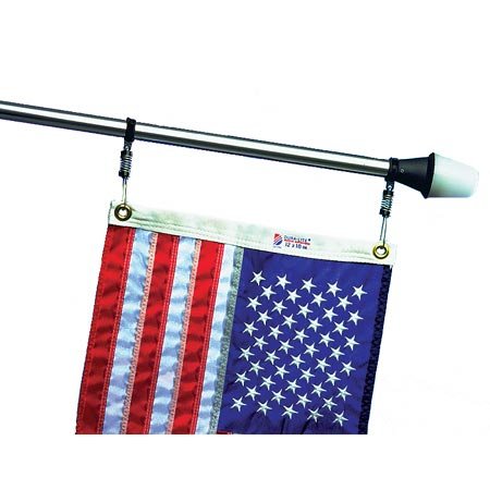 DU-BRO Fishing flag clip for flag pole offers rust-free, secure mounting.
