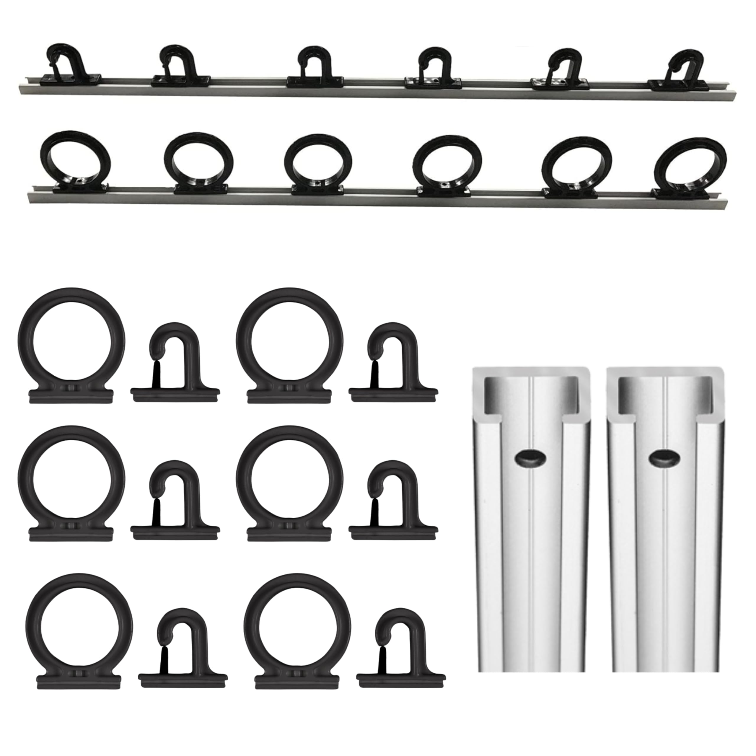 DU-BRO Trac-A-Rod wall-mounted storage keeps six rods within easy reach.