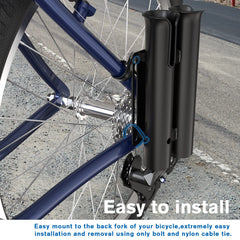 Dual rod holders on bicycle for different orientations