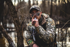 Duck call and dog whistle lanyard with braided cord