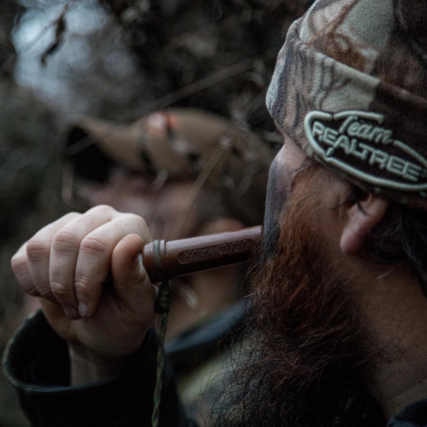 Duck Commander Gadwall Magnum call on lanyard ready setup for quick access.