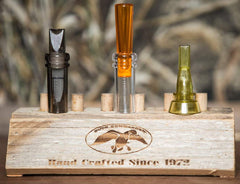 Duck Commander Gadwall Magnum call smoke-grey finish blends into surroundings.