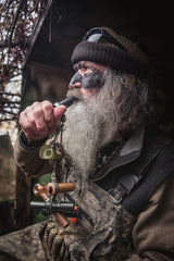 Duck Commander Phil Robertson Pro Series duck call with black acrylic barrel close-up for rugged field use.