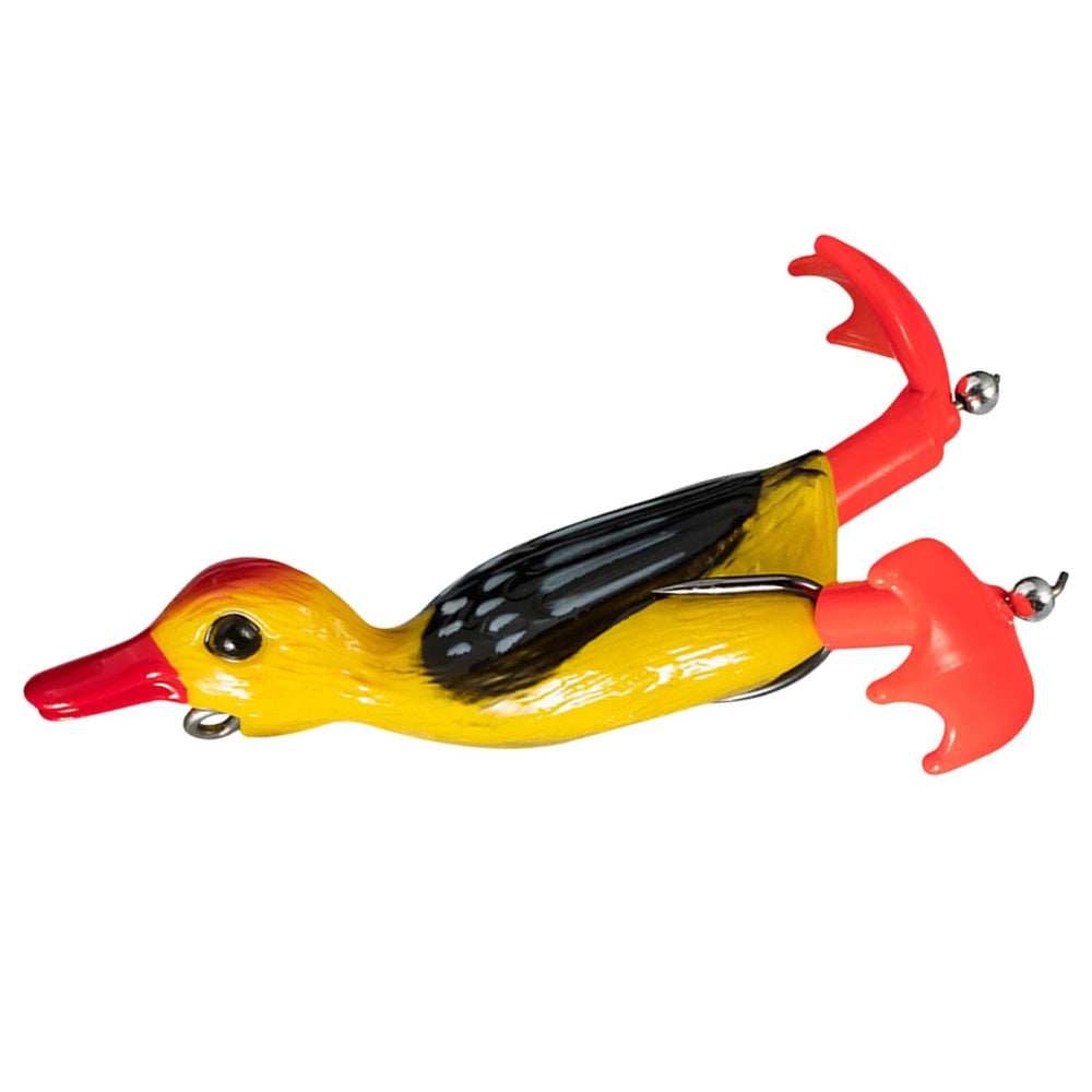 Duck fishing lure soft body that mimics natural movement