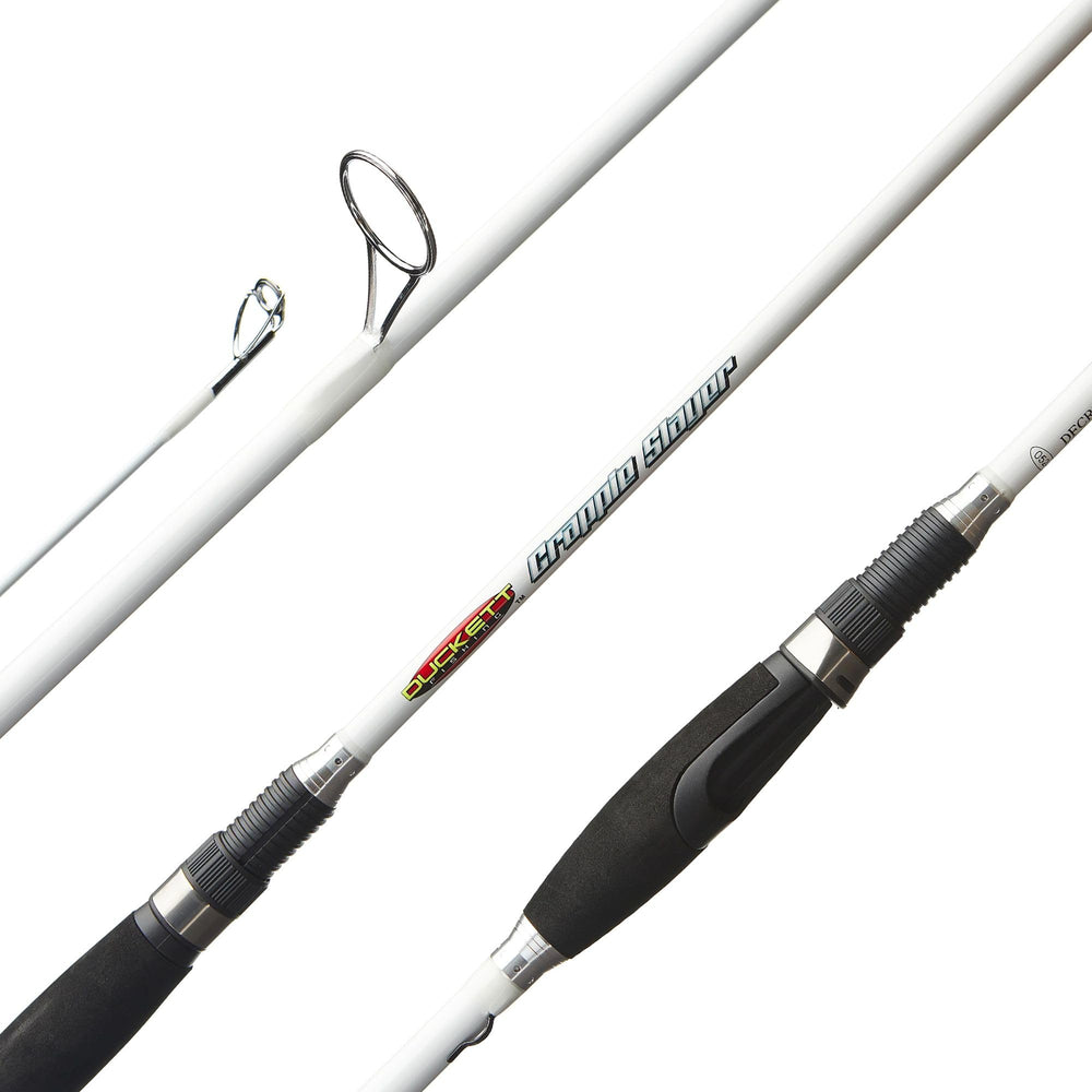 Duckett Fishing Crappie Slayer 6ft rod in action showing lightweight, sensitive feel