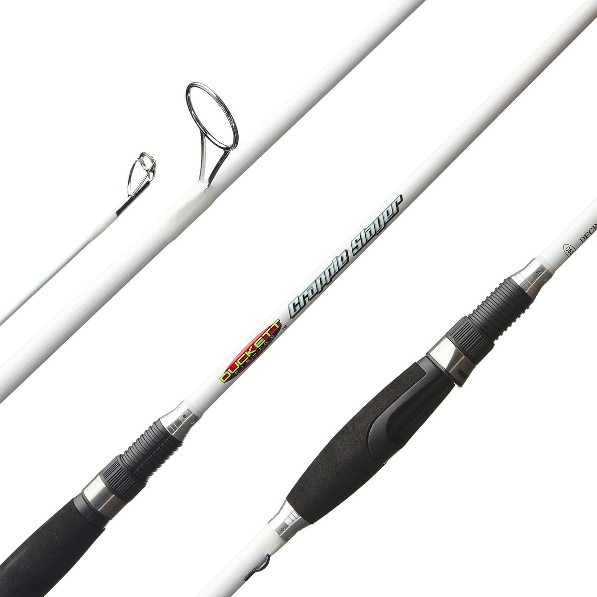 Duckett Fishing Crappie Slayer 6ft rod in action showing lightweight, sensitive feel