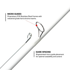 Duckett Crappie Slayer balanced tip and backbone improve casting control