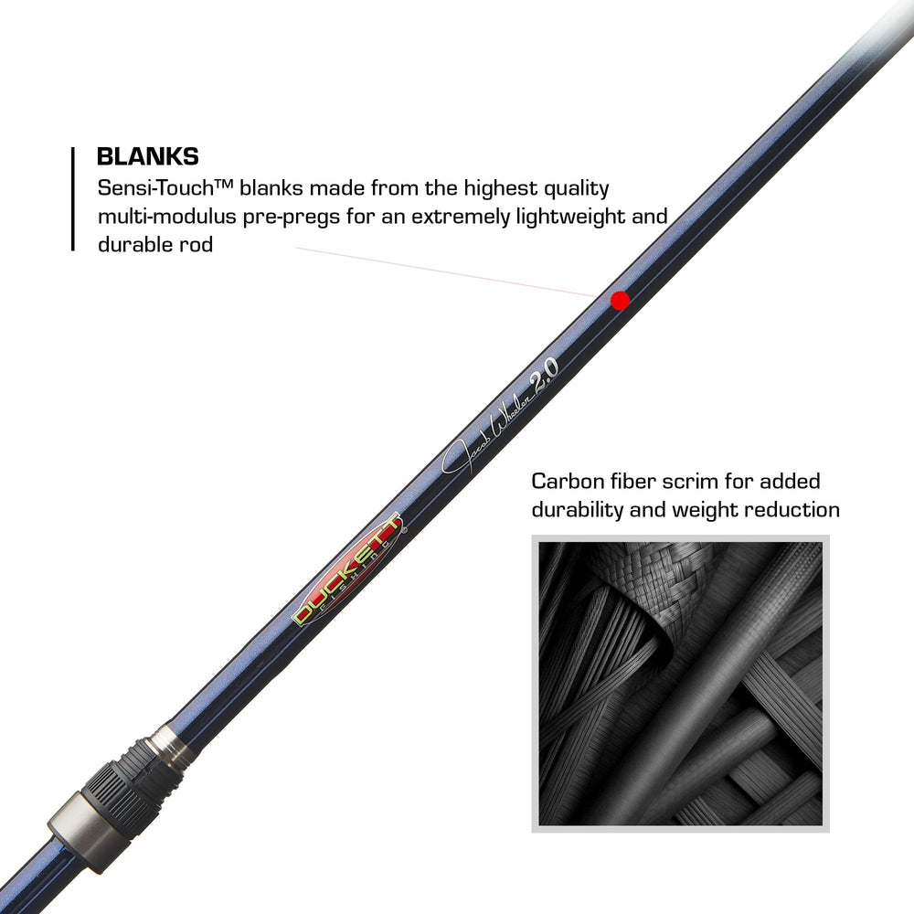Duckett Fishing Jacob Wheeler Signature 2.0 rod action showcases versatile technique response