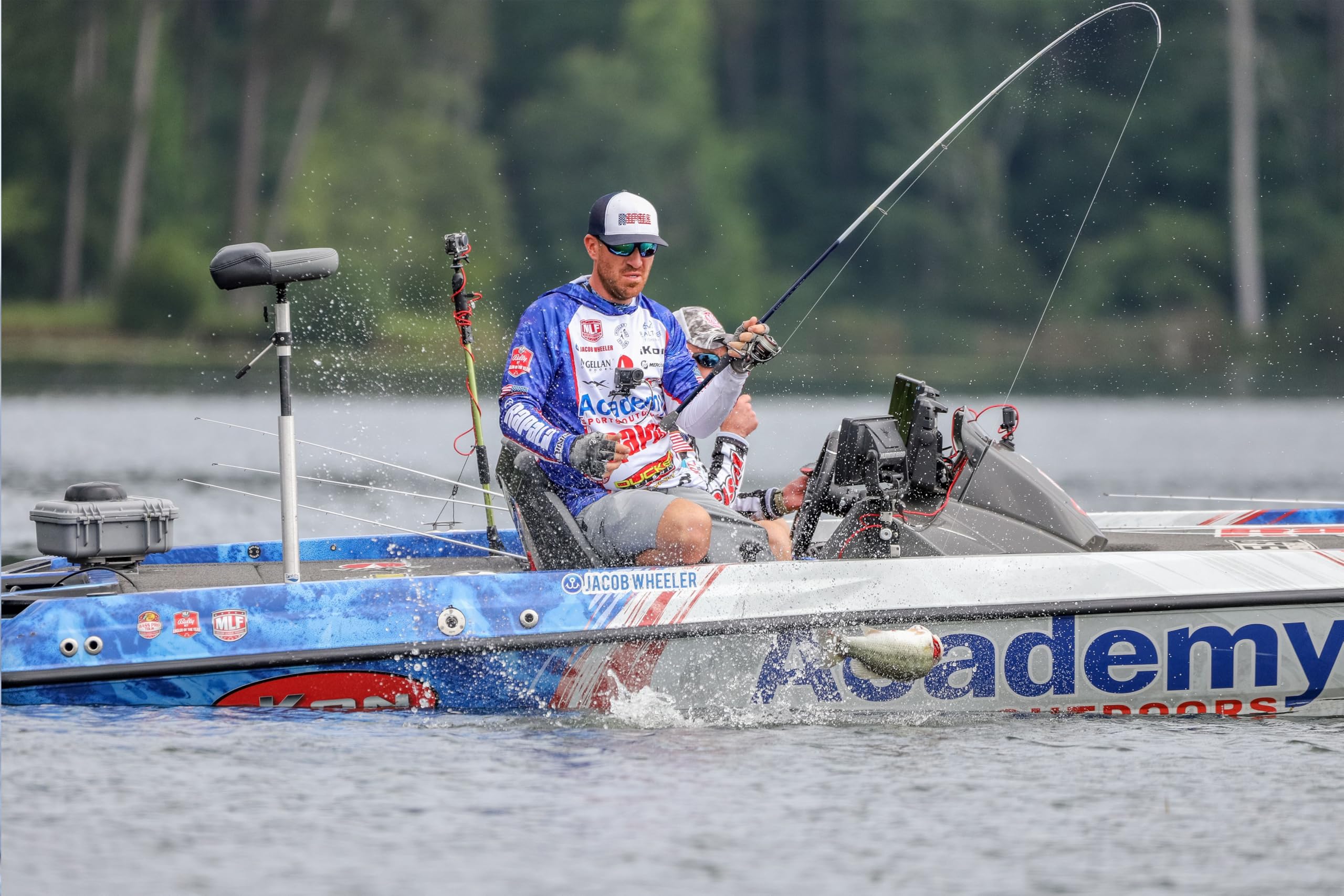 Duckett Fishing Jacob Wheeler Signature 2.0 on-water view illustrates ergonomic grip