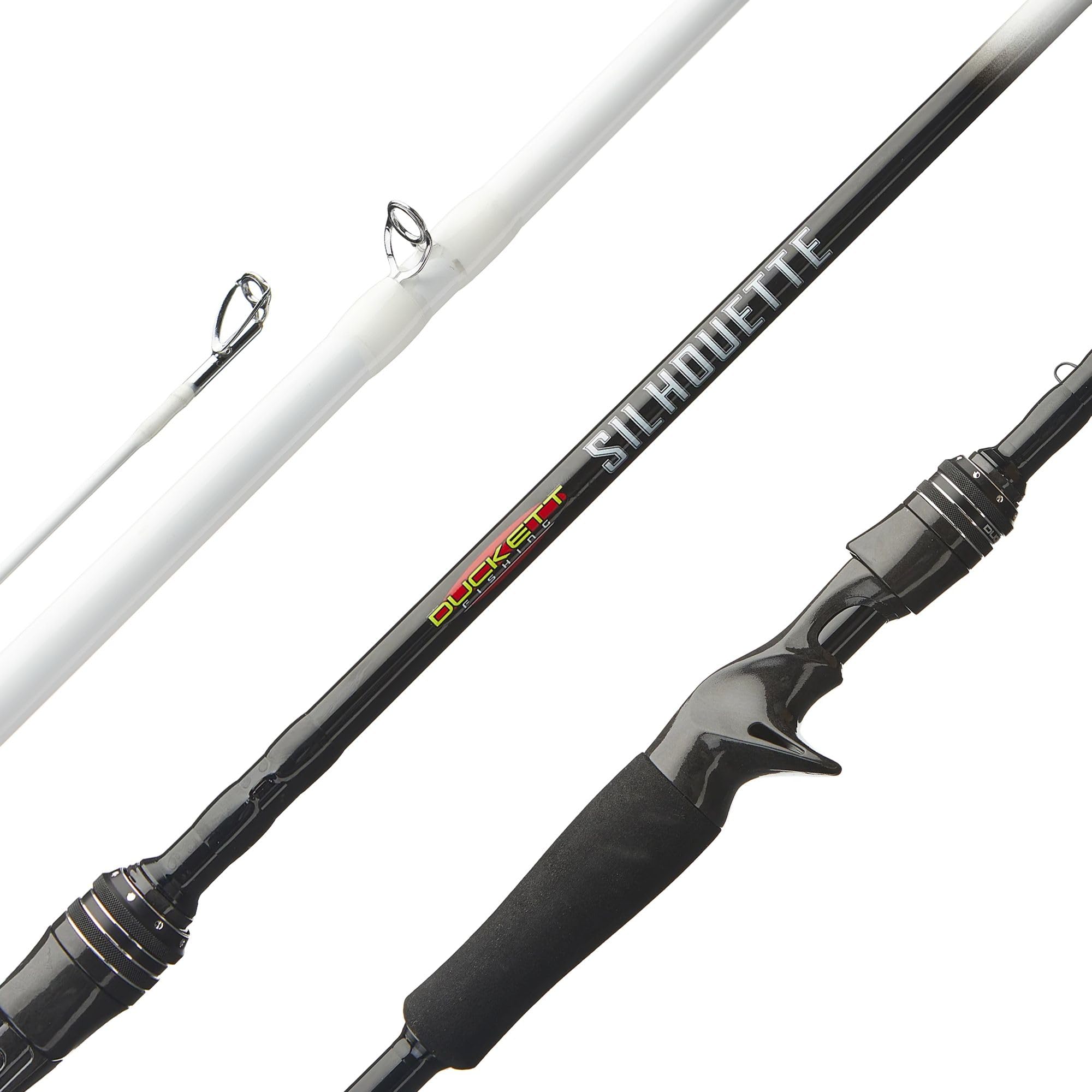 Duckett Fishing Silhouette blank close-up showing sensitivity for subtle bites.