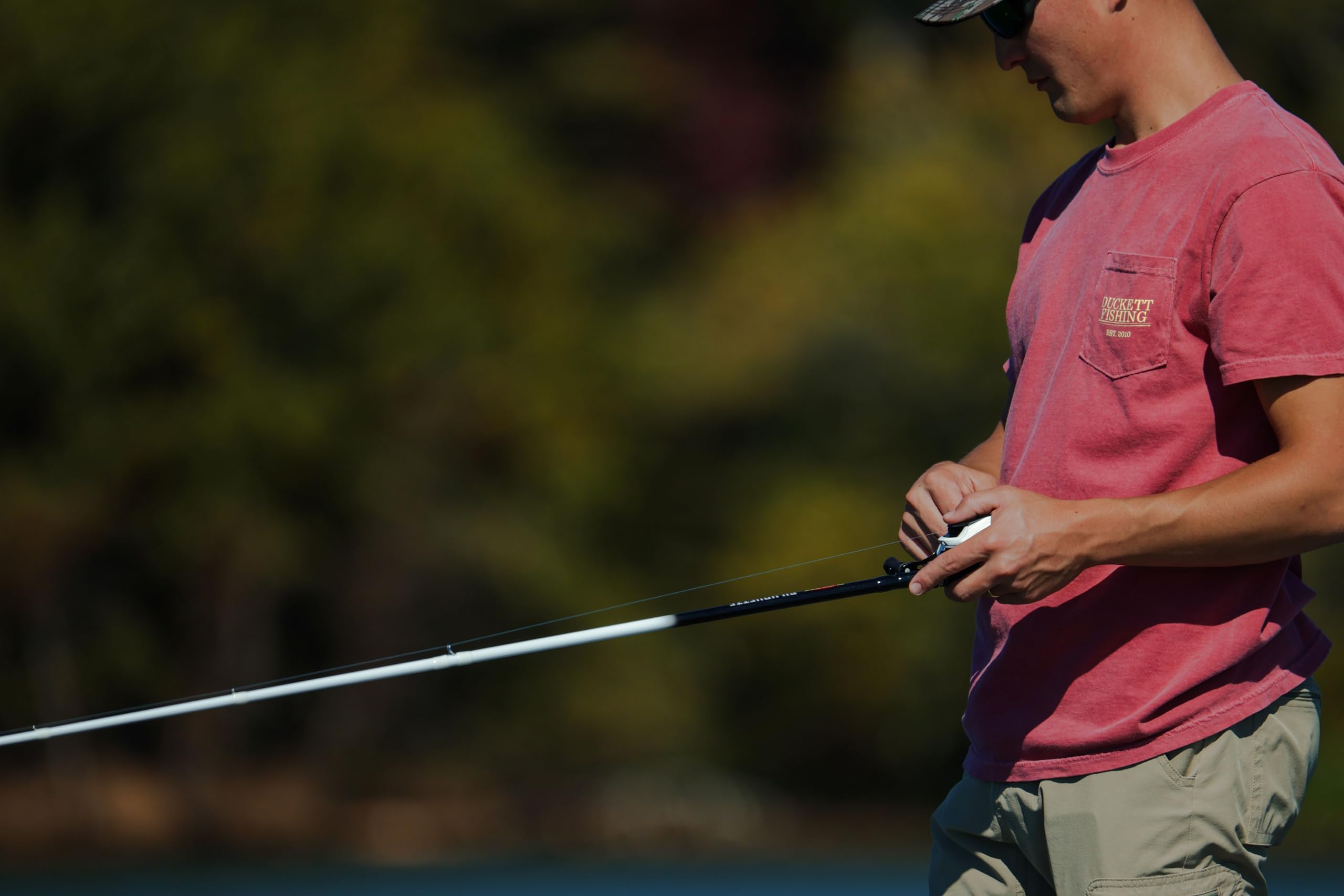 Duckett Silhouette EVA grips offer all-day comfort and secure reel fit