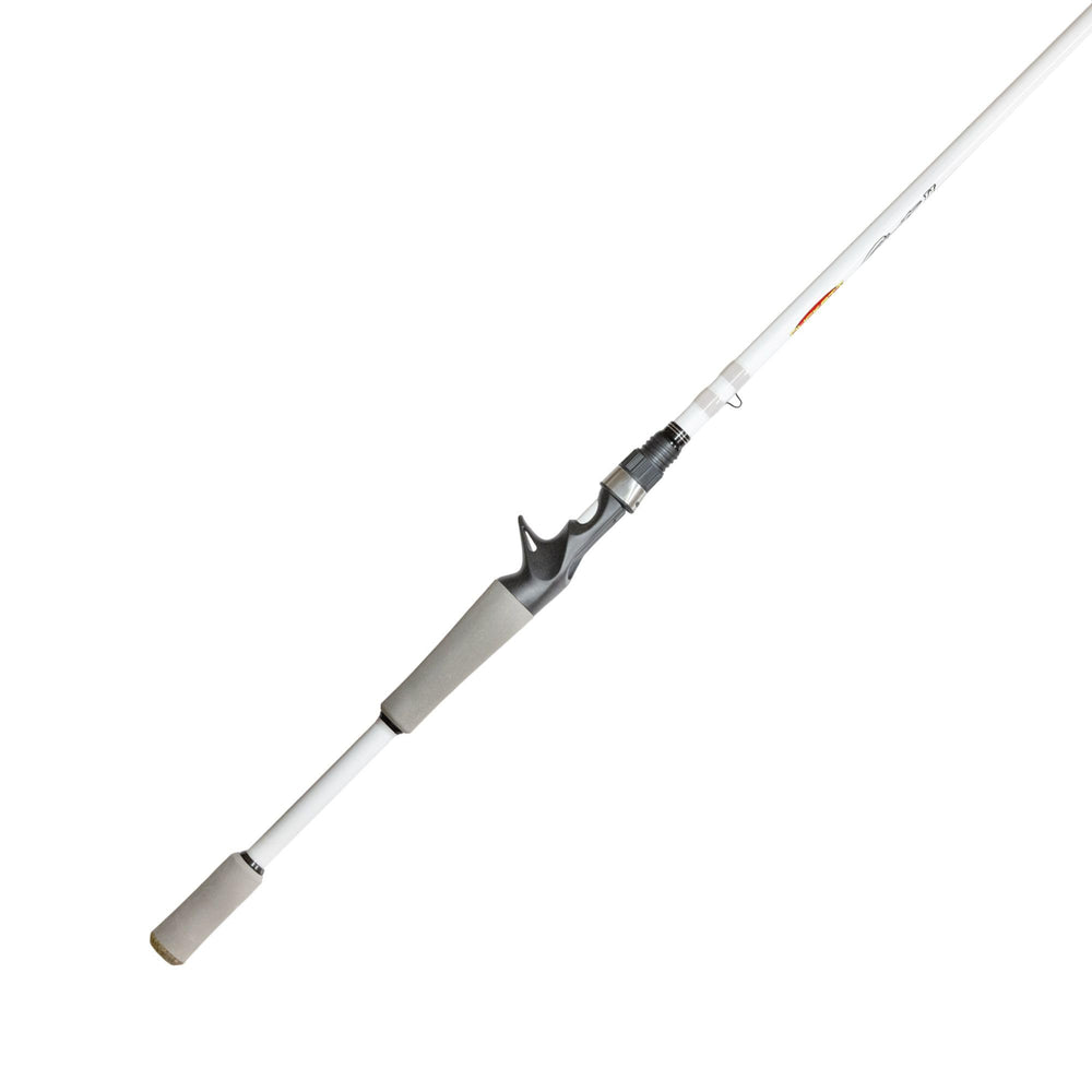 Duckett Ghost II carbon fiber scrim strengthens the rod while trimming weight