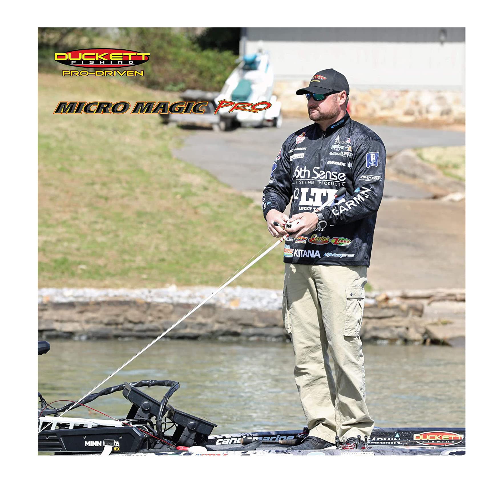 Carrying case image of Duckett Micro Magic Pro Crankin' Rod ready for transport