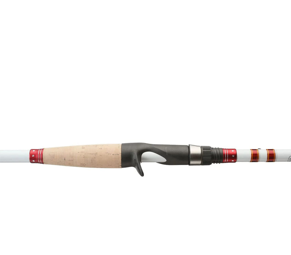 Micro-guides close-up on Duckett Micro Magic Pro Crankin' Rod with braid-proof inserts