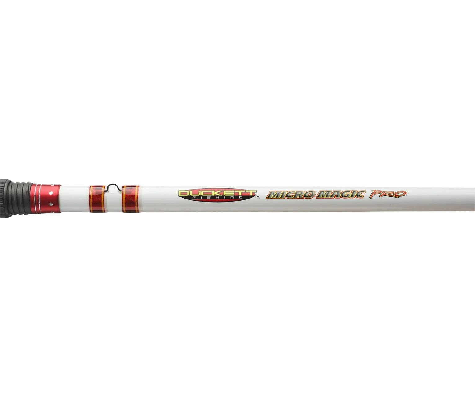 Reel-seat close-up on Duckett Micro Magic Pro Crankin' Rod shows comfortable Fuji seat