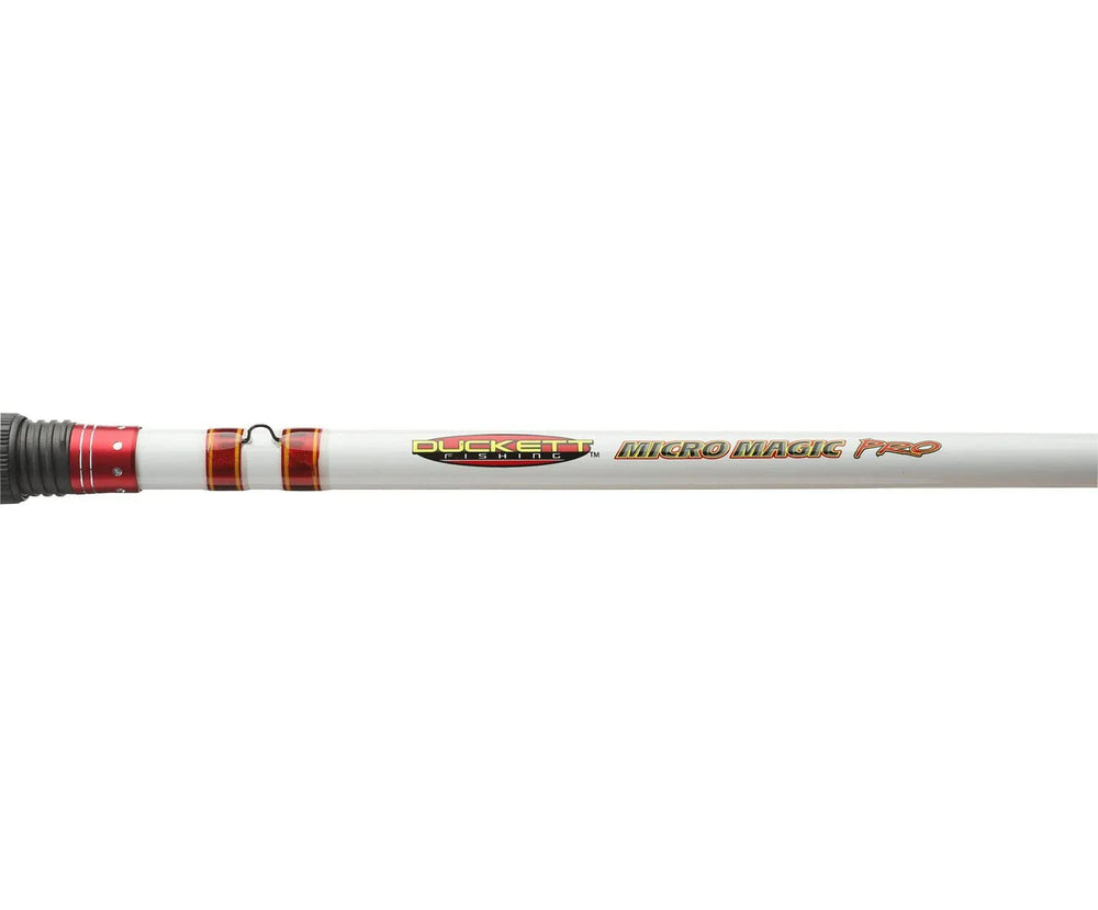 Reel-seat close-up on Duckett Micro Magic Pro Crankin' Rod shows comfortable Fuji seat