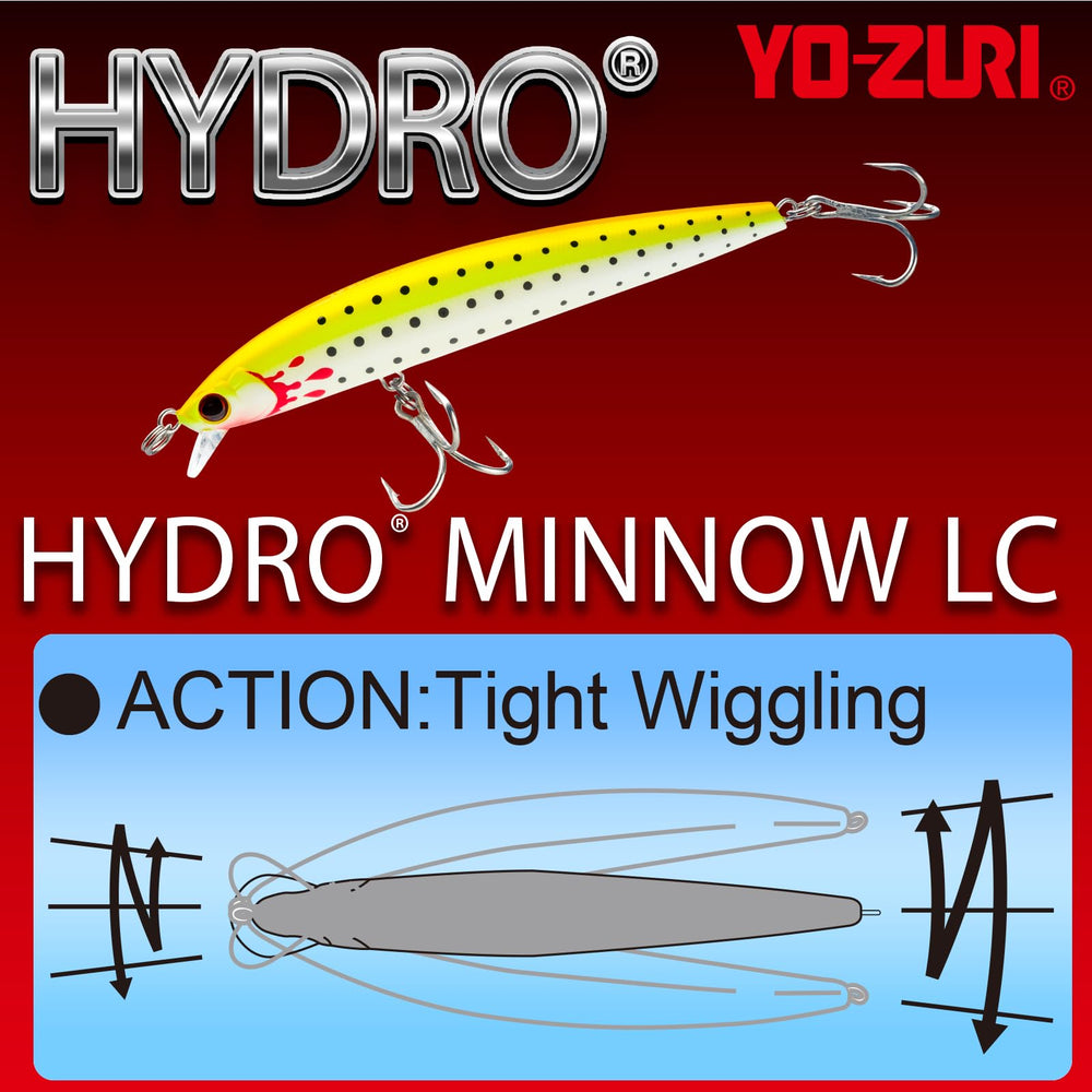 Duel Hydro Minnow LC pearl red head close-up eyes and finish