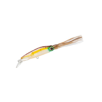 Duel Hydro Squirt Tiger Squid front view: lifelike swimming action for offshore trolling