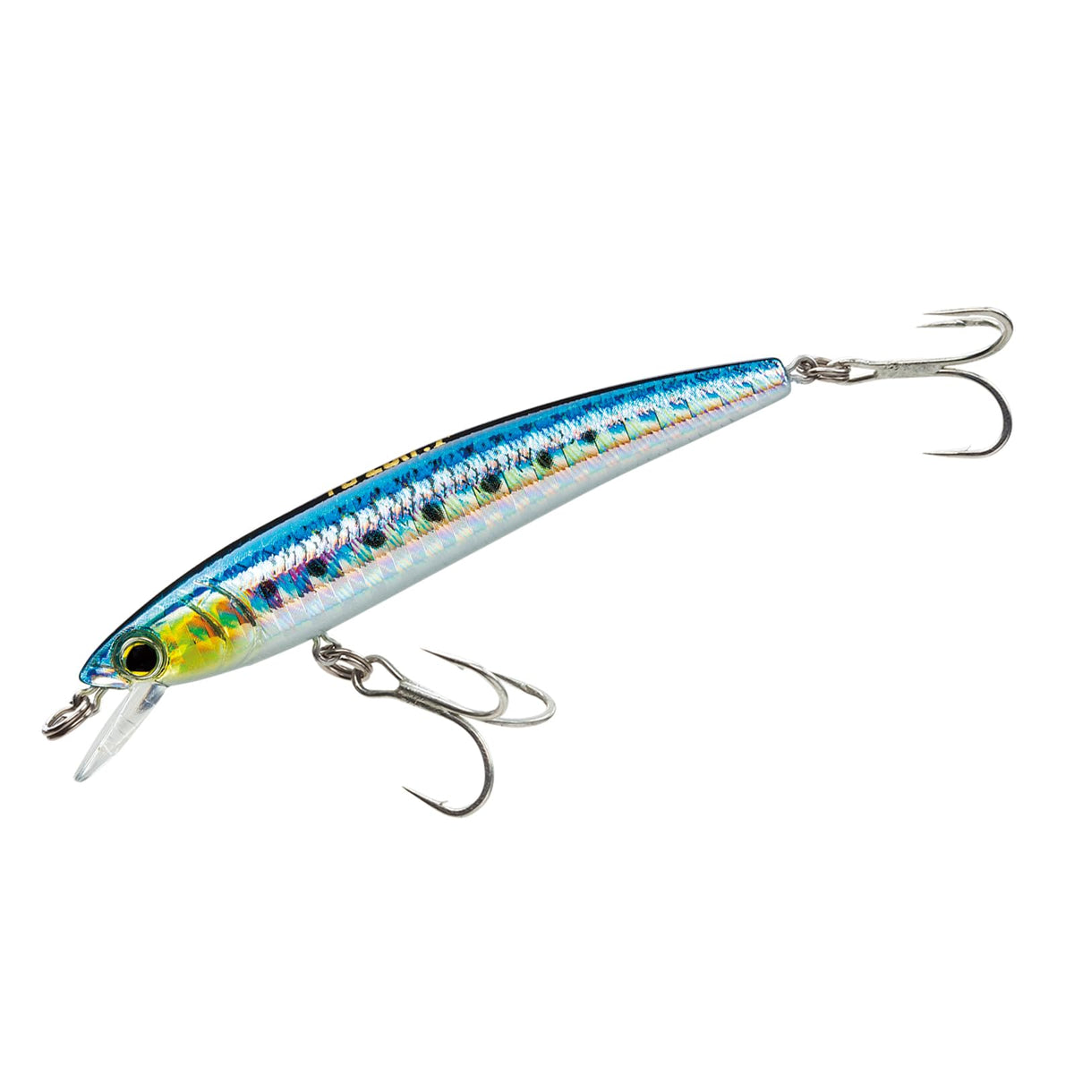 Duel Pins Minnow Sardine 90mm front angle with lifelike flash for versatile casting