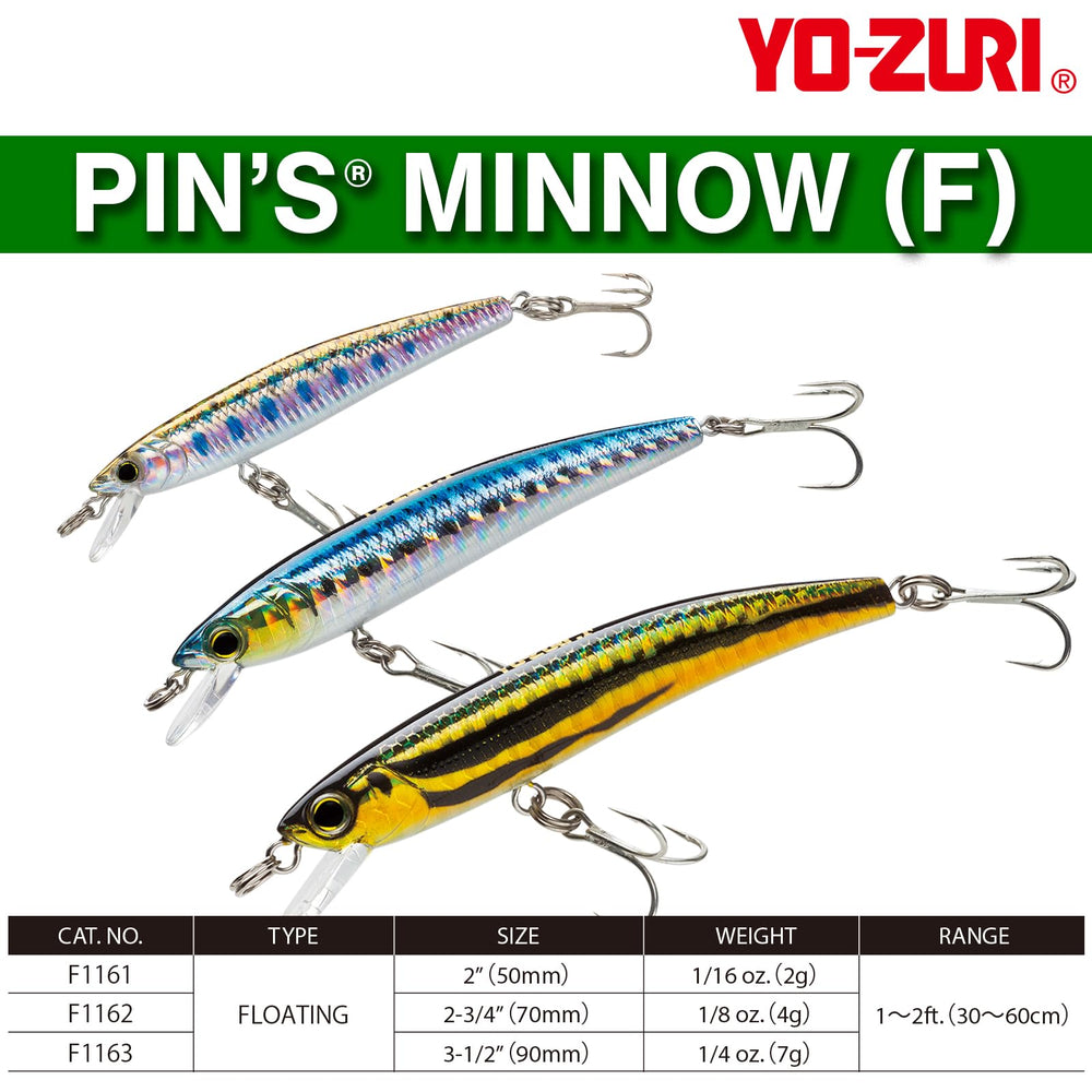 Duel Pins Minnow Sardine 90mm wobble action designed to attract gamefish in shallow water