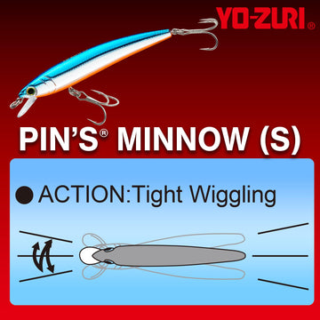 Duel Pins Minnow with stainless steel rings and sharp trebles for quick penetration