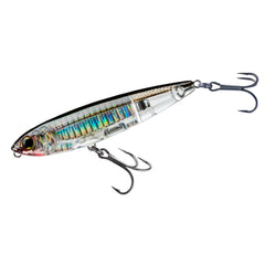 Duel Yo-Zuri 3D Inshore Pencil full view with silver-black finish showing visibility