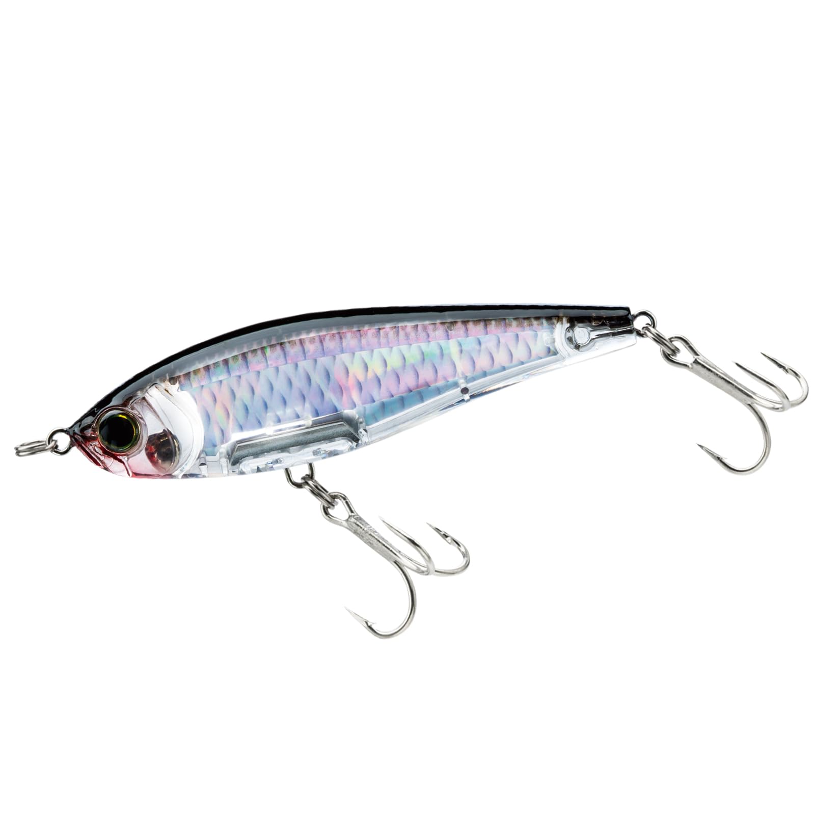 Duel Yo-Zuri 3D Inshore Twitchbait front view with prism shine to attract bites