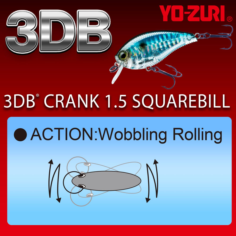 Duel Yo-Zuri 3DB Crank 1.5 ribbed belly boosts Wave Motion vibrations