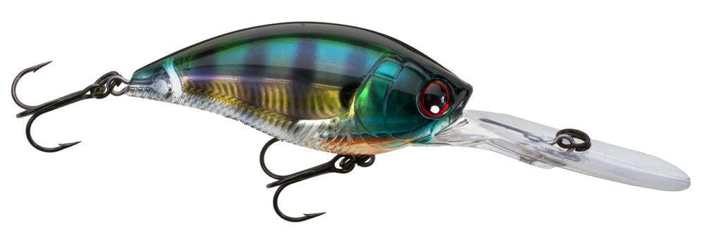 Duel Yo-Zuri 3DB Deep Crank Prism Bluegill lure showing lifelike prism flash to attract bass