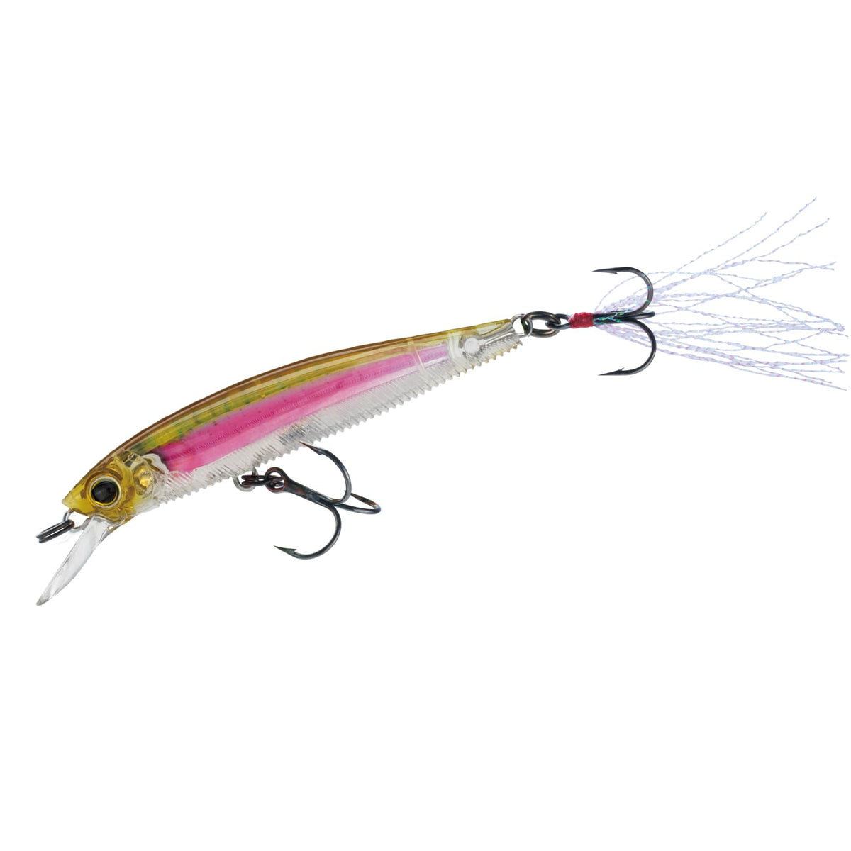 Duel Yo-Zuri 3DB Jerkbait on water showing lifelike profile for stop-and-go retrieves.