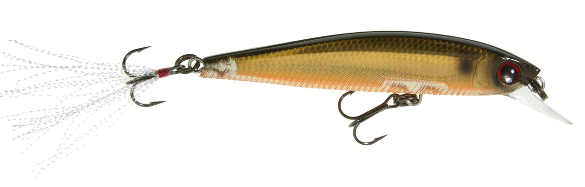 Yo-Zuri 3DB Jerkbait Prism Gold Black lure with prism flash attracts strikes
