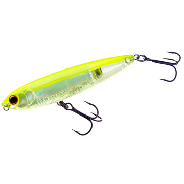 Duel Yo-Zuri 3DB Pencil chartreuse-silver front view showcasing 3D prism finish for high visibility