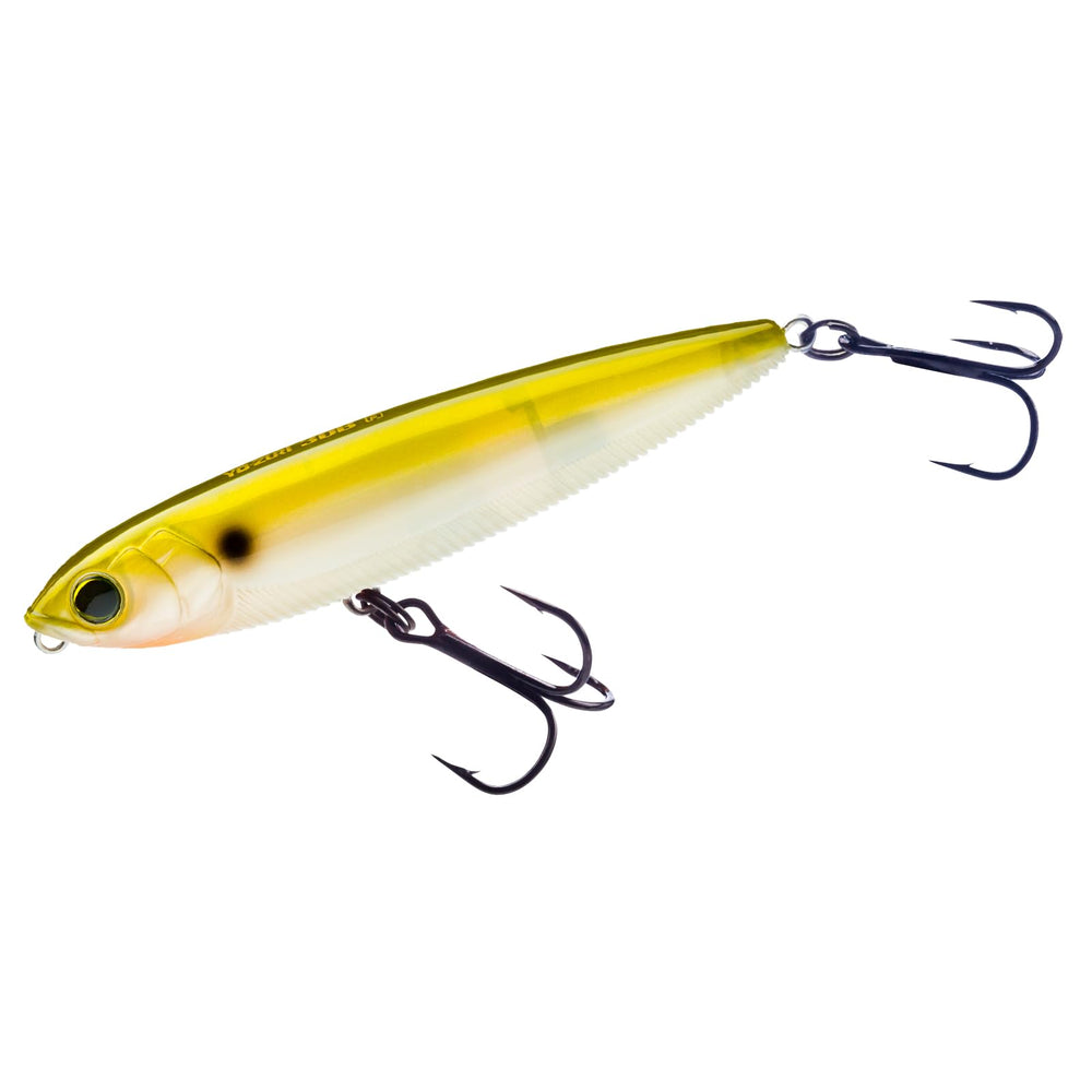 Duel Yo-Zuri 3DB Pencil Ghost Pearl Shad floating lure with lifelike action.