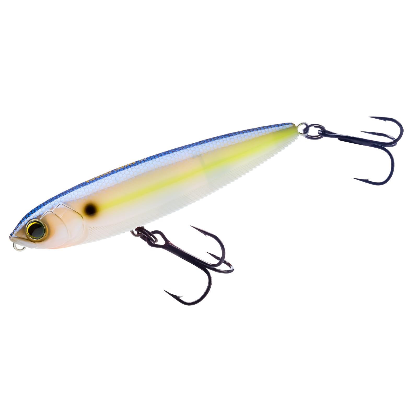 Duel Yo-Zuri 3DB Pencil Ghost Sexy Shad floating lure with realistic surface action.