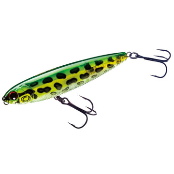 Duel Yo-Zuri 3DB Pencil Prism Frog lure, front view, showcasing lifelike flash.