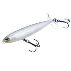 Duel YO-ZURI 3DB Prop Floating Lure 90mm front view highlights the Matte Pearl Shad finish for lifelike flash.