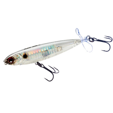 Duel Yo-Zuri 3DB Prop lure Prism Ghost Shad front view for lifelike pattern