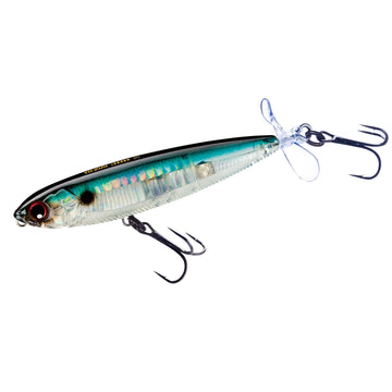 Duel Yo-Zuri 3DB Prop Prism Shad lure front view boosts bass visibility