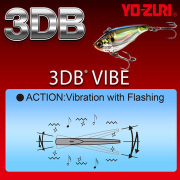 Duel Yo-Zuri 3DB Vibe red eye detail showcases a lifelike baitfish cue.