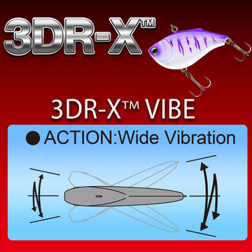 Yo-Zuri 3Dr-X Vibe 60mm dive action demonstrates fall-swim motion.
