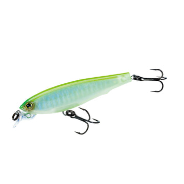 Duel Yo-Zuri 3DS Minnow in Luminescent Aurora Chartreuse for high-visibility casting.