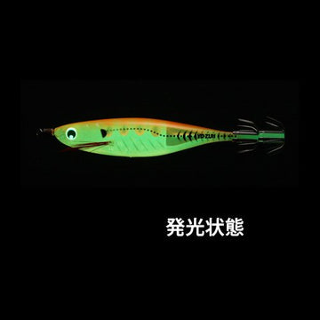 Duel Yo-Zuri Aurora squid jig with swivel line tie for lifelike movement