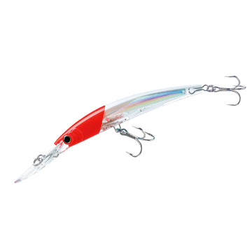 Duel Yo-Zuri Crystal 3D Minnow deep-diver red head boosts visibility for enticing strikes.